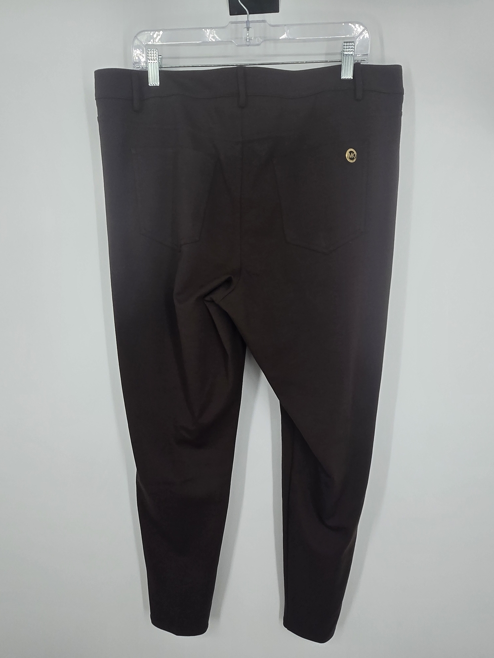 Michael Kors Brown Slim Stretch Trousers 16W NWT (7656) - Picture 2 of 7